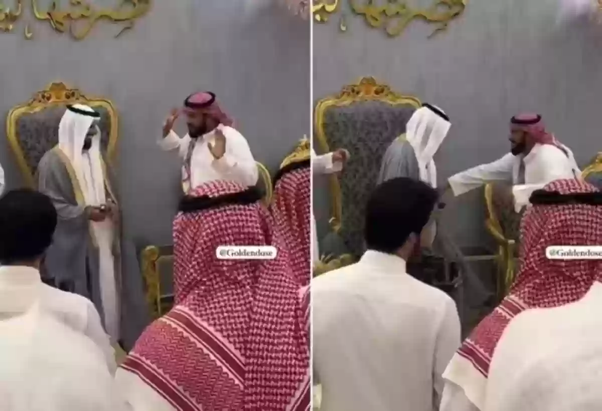 شاهد عريس يصعق زملائه في حفل زفافه