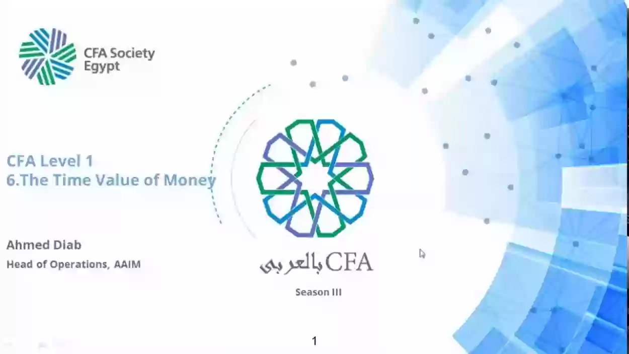 المستويات الخاصة بشهادة الCFA